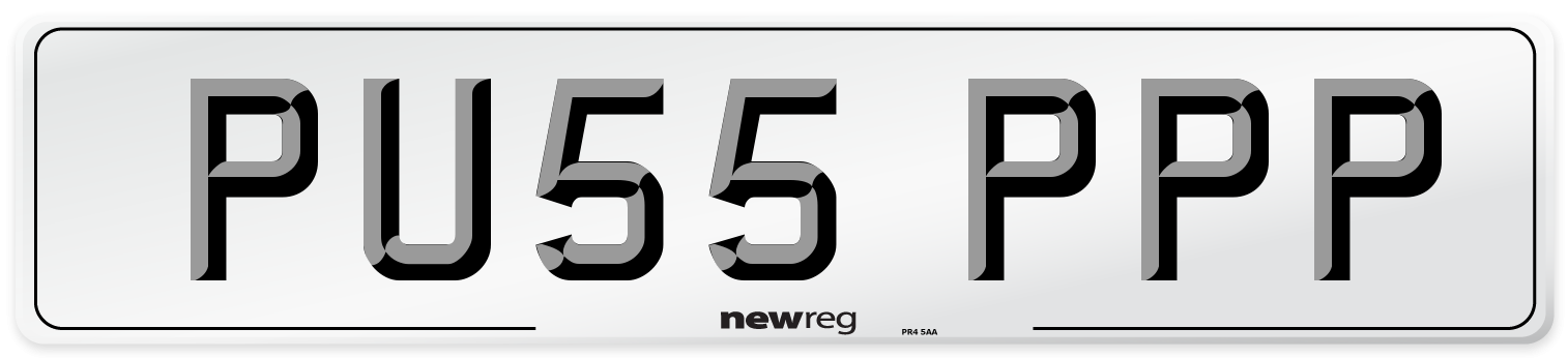 PU55 PPP Number Plate from New Reg